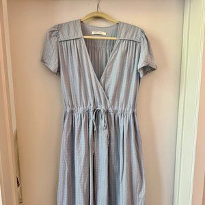 Christy Dawn Dawn Dress in Indigo Waffle, Size M
